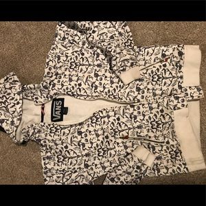 Vans zip up sweatshirt